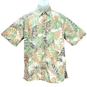 Cooke Street | Men’s Medium | Hawaiian Floral Print Short Sleeve Button Up Shirt